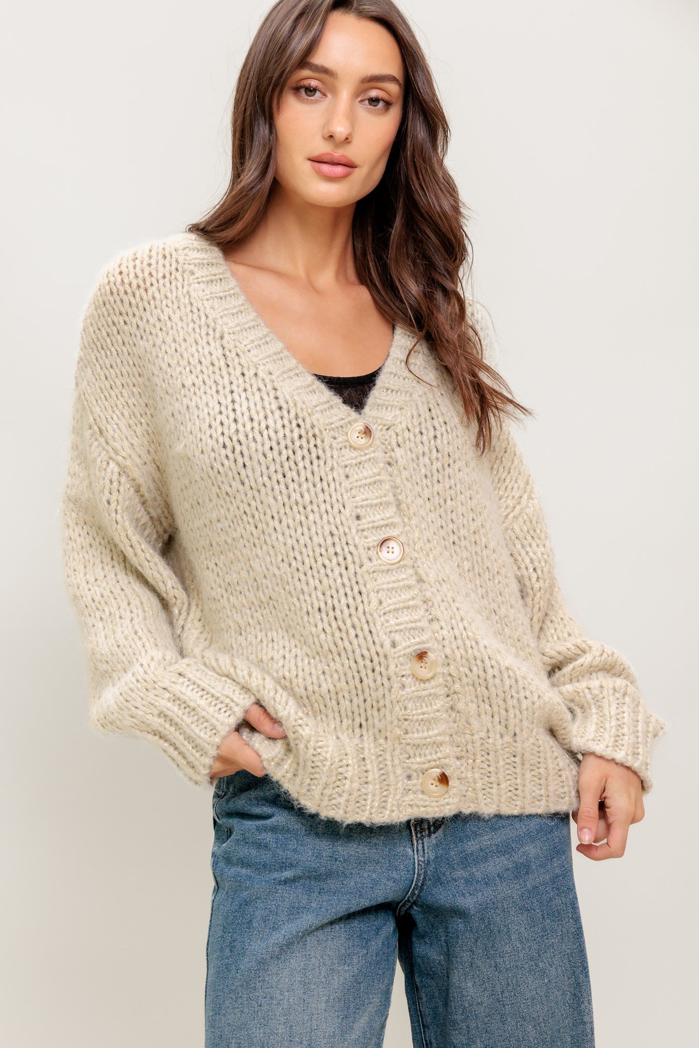 WEEKEND WARMTH SWEATER KNIT CARDIGAN Flying Tomato